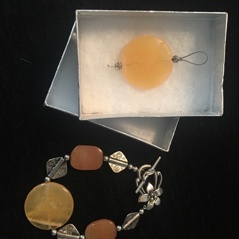 Bracelet with matching pendant for necklace